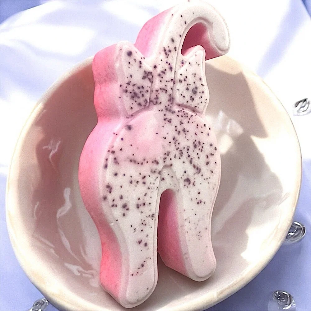 Rose & lavender scented handmade CAT soap 3.5x2in 5oz shea butter & goats milk